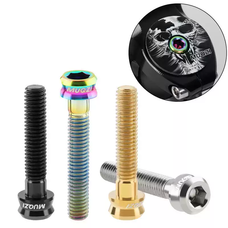 钛合金把立盖螺丝山地公路车自行车碗组盖上顶盖螺丝M6x30/35mm