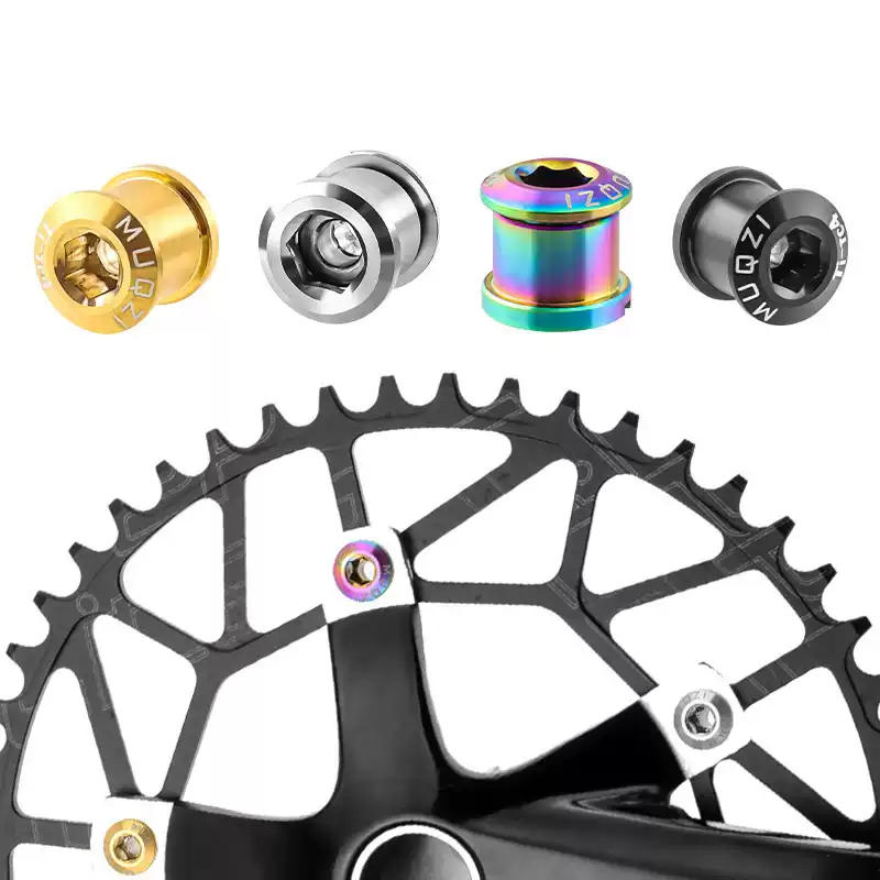 钛合金对锁牙盘钉螺丝小轮BMX公路自行车山地车单双盘钉螺丝柱