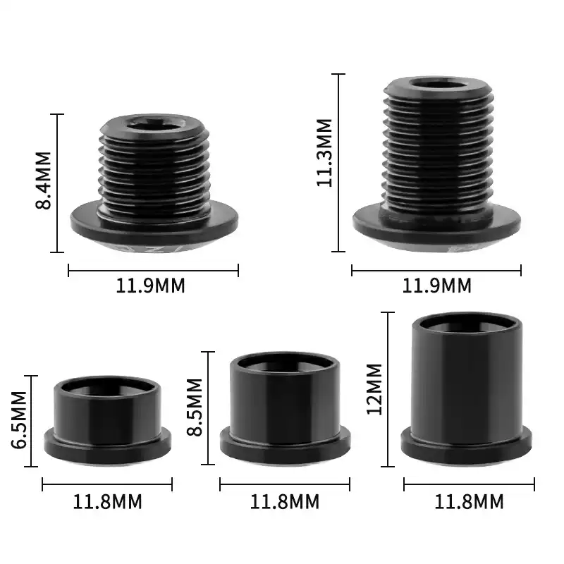 钛合金对锁牙盘钉螺丝小轮BMX公路自行车山地车单双盘钉螺丝柱