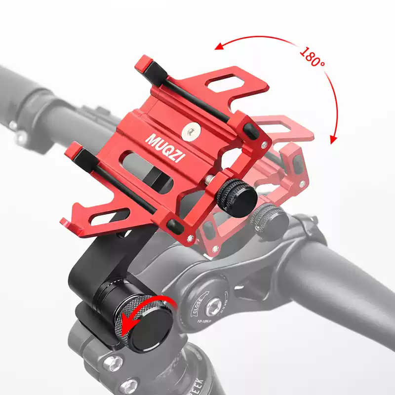 铝合金手机支架公路车一体把自行车把立盖碗组山地车导航骑行支架