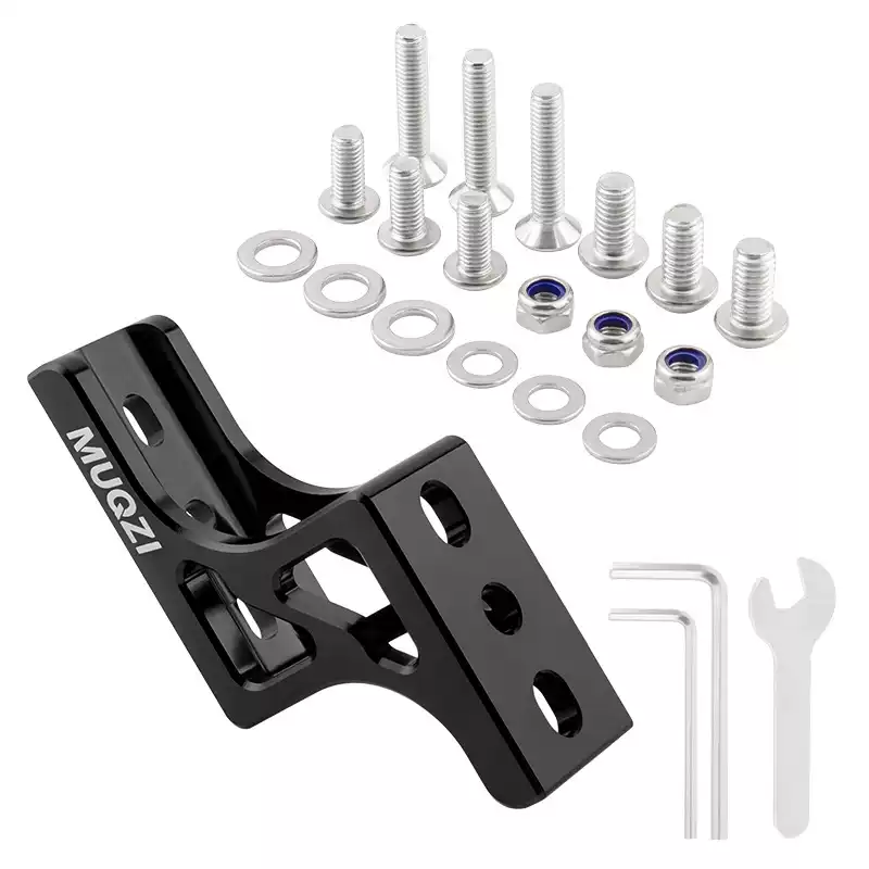 小布折叠车三孔猪鼻子升高器前包延展车灯转换座支架行大改装配件