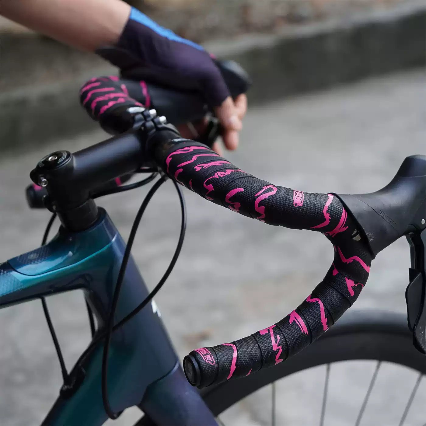 车把带防滑耐磨自行车弯把缠绕把带书法国风高弹性耐脏PU