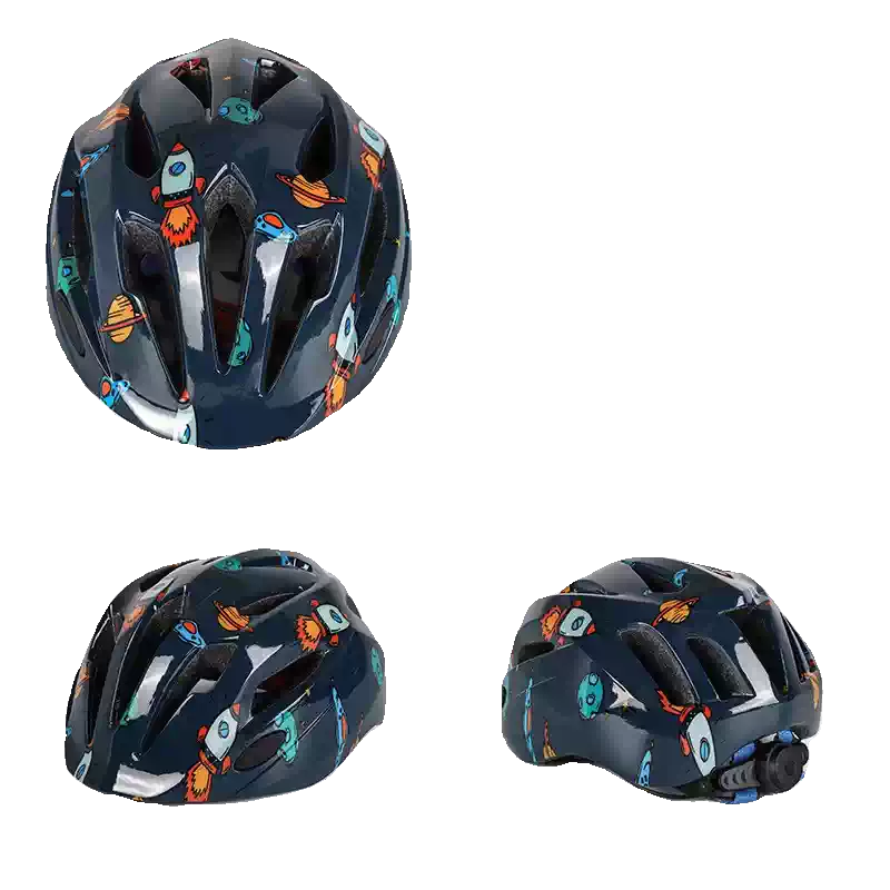 儿童自行车骑行头盔卡通轮滑安全帽 训练平衡车滑板运动夏季透气