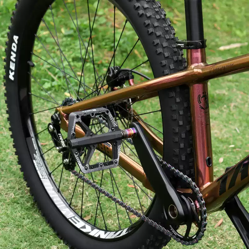 自行车钛合金脚踏延长器杆公路车锁踏加长轴曲柄扩展骑行配件